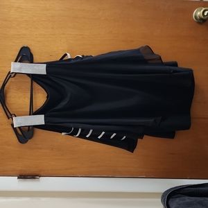 Roz & Ali Black Rhinestone Black Top